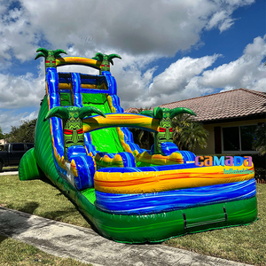 Tobogán de Agua Inflable Comercial Personalizado al por Mayor con Certificado CE, Tobogán de Agua Inflable de Una Sola Vía - Product Image 5