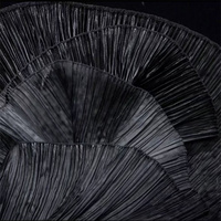 Tissu satiné plissé en polyester RPET recyclé froissé pour vêtements