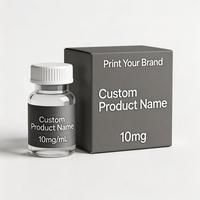 Étiquettes personnalisées pour flacons et impression de boîtes à marque privée, emballage holographique 3ml 10ml, boîte étanche pour produits peptidiques