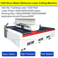 Tube laser CO2 haute précision 300w et 500w en option Vis à billes et moteur servo Laser 1325 et 1530 Machine de découpe laser CO2