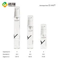 Pompe sans air de pulvérisateur de brouillard rechargeable en plastique de 5ml 10ml 15ml pour la bouteille sans air d'emballage de lotion et de crème