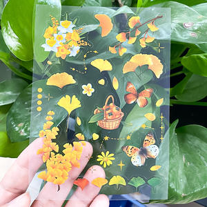 Autocollants transparents personnalisés A4 A5 A6 en PVC vinyle pour agenda, découpés à la forme - Product Image 3