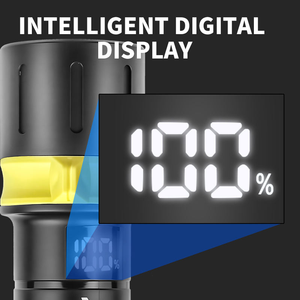 ไฟฉาย LED 3.7V กันน้ำ IP68ได้ไฟฉายแบตเตอรี่แห้งสำหรับการดำน้ำการตั้งแคมป์การสำรวจถ้ำในทะเลลึก - Product Image 2