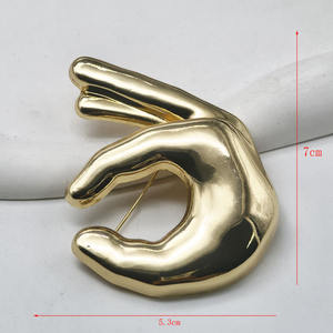 Bottoni in metallo per vestiti con bottoni floreali in oro copri gemelli forme irregolari bottoni da sole in metallo - Product Image 3