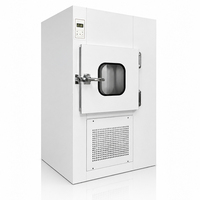 Nouvelle boîte de transfert pour salle blanche avec interverrouillage électronique, filtre HEPA, douche d'air, fenêtre de transfert, panneau de commande numérique de laboratoire, double porte, 1200 CFM