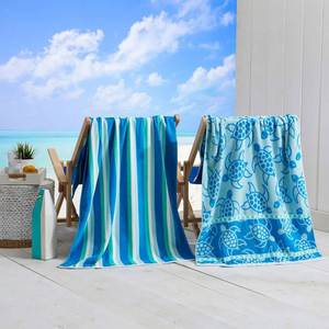 Serviette de plage personnalisée en jacquard de haute qualité 100% coton, serviette de bain de luxe en coton premium avec logo - Product Image 1