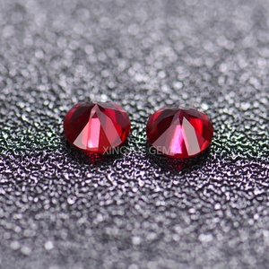 ขายด่วน ทับทิมคุณภาพสูง ผลิตในห้องปฏิบัติการ รูปทรงกลม สีแดงพีเจ้น ขนาด 4 มม.-12 มม. หินทับทิม - Product Image 3