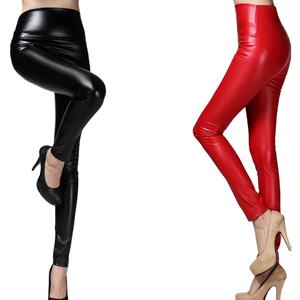 Hot Sale Custom Leather <b>Legging</b> Leather Women <b>Legging</b> Fashion Autumn thin <b>Fleece</b> Soft - Product Image 1