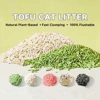 Litière pour chat au parfum personnalisé, couleur tofu, haute absorption, agglomerations rigides, soluble, sans poussière, fournisseur de marque privée