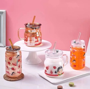 Mignon verre à haute teneur en borosilicate résistant à la chaleur peut paille tasse à boire - Product Image 6