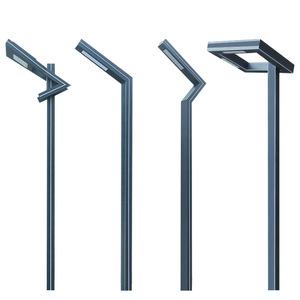 Lampe de jardin LED extérieure en fer antique, éclairage paysager, capteur de mouvement, AC 220V, IP65, résistante à l'eau, lumière chaude - Product Image 2