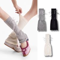 Chaussettes d'hiver transparentes à lacets motif léopard pour femme - Compression Classe 1, jetables, antidérapantes, écologiques, personnalisables (manchette/corps)