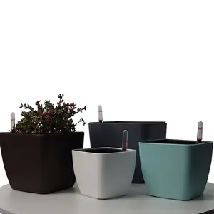 Redeco Hot Sale Elegant Plastic Flower Pot Self-Watering Flower Pots PP Planter Pots For Garden Supplies