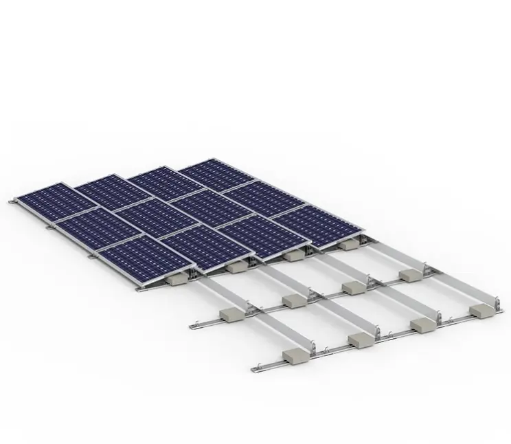 mount no penetration easy install solar ballasted roof mounting systems ballasted mount flat roof solar mounting bracket