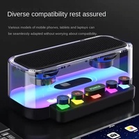 Hongxing Z6 haut-parleur filaire LED RGB couleur lumière Piano clé jeu aucun sens retard 5W batterie