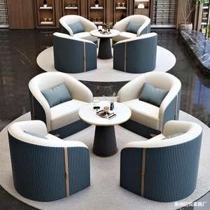 Hotel Sofa U Shape Shikko Leather Durable Versatile For Restaurant Cafe <b>Office</b> Lounge - Product Image 1