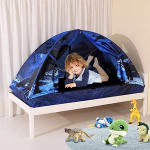 Imaginative Dinosaur Modern Children's Single <b>Tent</b> <b>Bed</b>-Polyester Sports Toy Easy Assembly Ages 2-7 - Product Image 4
