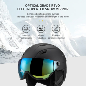 Casco da Sci per Neve di Alta Gamma Personalizzato con Visiera Omologato CE, Nuova Costruzione in Materiale Plastico per Sport Invernali e Snowboard - Product Image 4
