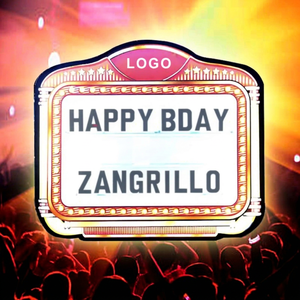 Custom Happy Birthday Nightclub <b>LED</b> Marquee Message Board Sign Bottle Presenter VIP Service with 2 Sets Interchangeable Letters - Product Image 1