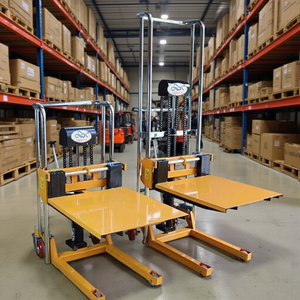 Montacargas Manual con Plataforma Elevadora Hidráulica de 1040 mm de Longitud para Uso en Almacenes - Product Image 1