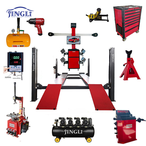 车间车辆设备3D四轮定位机全套超薄汽车剪式举升轮胎更换器车轮平衡器 - Product Image 1