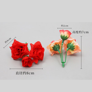 Cabezas de Rosas Artificiales de Seda, Flores de 3 cm de Alto, Simulación Realista, Decoraciones para Bodas, Materiales para Manualidades, Reutilizables - Product Image 2