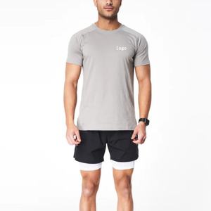 Custom Design Cheap Breathable Knitted <b>100</b>% Cotton Soft <b>Fabric</b> Fitness High Quality GYM Sports t Shirt Men - Product Image 5