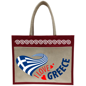 ถุงช้อปปิ้งจากปอกระเจา 100% เป็นมิตรกับสิ่งแวดล้อม พร้อมหูหิ้วแบบ D Cane และการพิมพ์ปลอดสาร Azo สำหรับโปรโมชั่น - Product Image 4