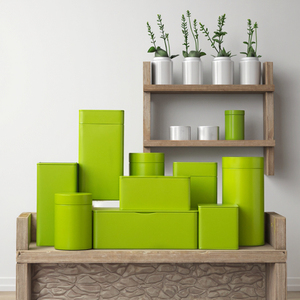Boîtes à thé personnalisables <span class=keywords><strong>en</strong></span> métal de différentes profondeurs, adaptées au matcha, avec une capacité de 50 à 500 g, pour boîte à thé <span class=keywords><strong>en</strong></span> métal - Product Image 2