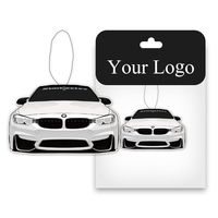 Accessoires de voiture, diffuseur de parfum personnalisé avec logo, parfum longue durée, papier kraft gaufré et coton