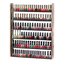 Présentoir mural 100 bouteilles Étagères à 6 niveaux Support de maquillage pour salon de manucure Chambre à coucher Robe avec utilisation de décoration intérieure