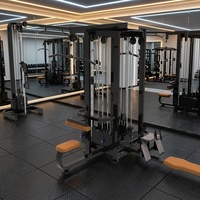 Nouvelle conception, équipement de musculation de haute qualité, directement de l'usine, équipement de fitness commercial pour salle de sport et domicile, machine multi-stations 5 postes avec garantie