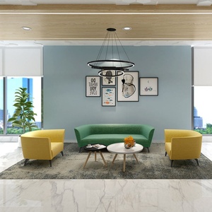 Modern Office <b>Sofa</b> Set Modular Design Fabric Upholstered Furniture for Reception Area Office <b>Sofa</b> - Product Image 1