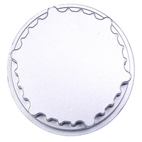Borne de signalisation routière LED solaire circulaire en aluminium pour extérieur, clignotante, type œil de chat, pour avertissement de circulation, fabriquée en Chine