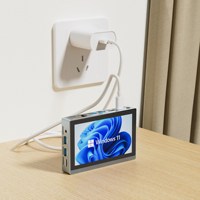 Mini PC G3 Pro con Procesador Intel N100 de 3.4GHz, Pantalla Táctil de 5.5 Pulgadas, Windows 11, Computadora Portátil, Pantalla Dual 4K, PC de Escritorio Pequeño