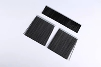 Bande de brosse d'étanchéité inférieure pour porte industrielle rapide, types H et F, en alliage d'aluminium, acier, nylon, OEM, pour le nettoyage