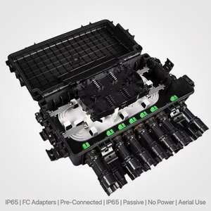 Boîtier de distribution de <span class=keywords><strong>fibre</strong></span> optique extérieur 16 cœurs résistant aux UV, connecteur FC, IP65, pour câbles <span class=keywords><strong>a</strong></span>ériens FTTH pré-câblés PON - Product Image 4