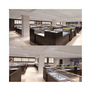 Небольшая розничная светодиодная витрина для ювелирных изделий, стеклянный бриллиантовый Конференц-стенд с замком для выставки, дисплей со счетчиком драгоценностей - Product Image 2