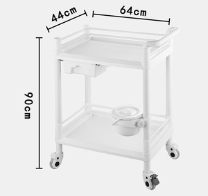 รถเข็นเครื่องมือผ่าตัดแบบพกพาสำหรับใช้ทางการแพทย์เฟอร์นิเจอร์ในโรงพยาบาล - Product Image 3