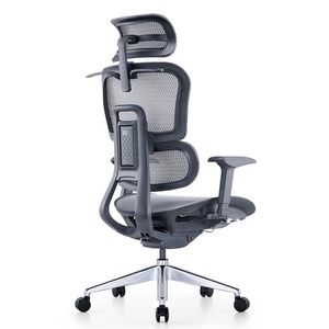 <span class=keywords><strong>Silla</strong></span> de Oficina Ergonómica <span class=keywords><strong>Gris</strong></span> de Alta Gama con Reposabrazos Ajustables en 3D, <span class=keywords><strong>Silla</strong></span> <span class=keywords><strong>Ejecutiva</strong></span> de Malla de la Mejor Calidad para Oficina - Product Image 4