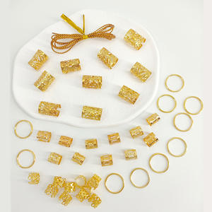 Teumshein 2026 Accessoires pour extensions capillaires : Anneaux et tubes métalliques pour tissages de cheveux, style européen et américain, maillons larges - Product Image 2