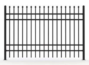 de jardin en <span class=keywords><strong>fer</strong></span> <span class=keywords><strong>forgé</strong></span> en métal de conception populaire Clôture en acier Clôture de piscine de sécurité en acier galvanisé - Product Image 3
