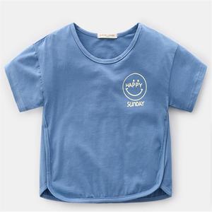 Vêtements de boutique pour enfants en gros, dernières tendances coréennes, t-shirts unis pour garçons, fournisseur chinois - Product Image 3