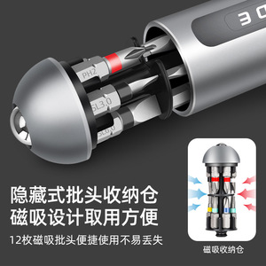 Greet 22 In 1 Magnetic <b>Screwdriver</b> Bits Set Aluminum Alloy Household Repair Ratchet Tool With Hidden Bit Storage - Product Image 1