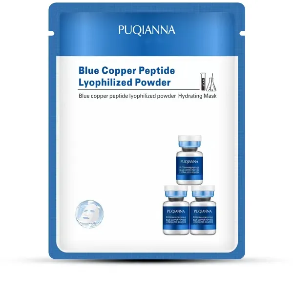 Puqianna Skin Care Gesichts maske Blue Copper Peptide Freeze Dry Powder Repair für die Hautpflege fabrik