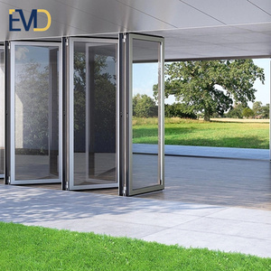 Accordéon Coulissant Aluminium Bifold Pliant Double Verre Portes <span class=keywords><strong>Patio</strong></span> <span class=keywords><strong>Prix</strong></span> - Product Image 2