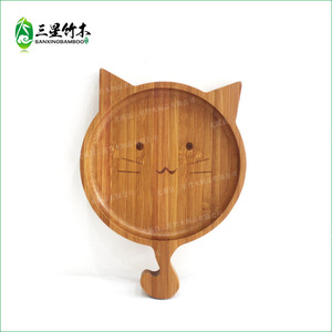 Plato de frutas de bambú estilo japonés, bandeja de hotel, plato creativo para almacenamiento de frutas y dulces, plato infantil de madera maciza. - Product Image 3