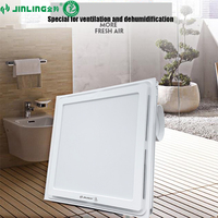 Ventilateur d'extraction en plastique à lumière LED OEM ventilateur d'extraction d'air étanche pour salle de bain ménage salon plafond conduit pour bureau
