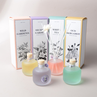 Diffuseur d'huiles essentielles de parfum fruité de bouteille en verre de mode d'aromathérapie de maison 100ML avec le diffuseur de roseau