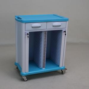 Хочи, клиническая тележка, Мобильная тележка для флеботомии, оптовая продажа, пластиковая тележка из ABS с ящиками, тележка для истории случаев - Product Image 6